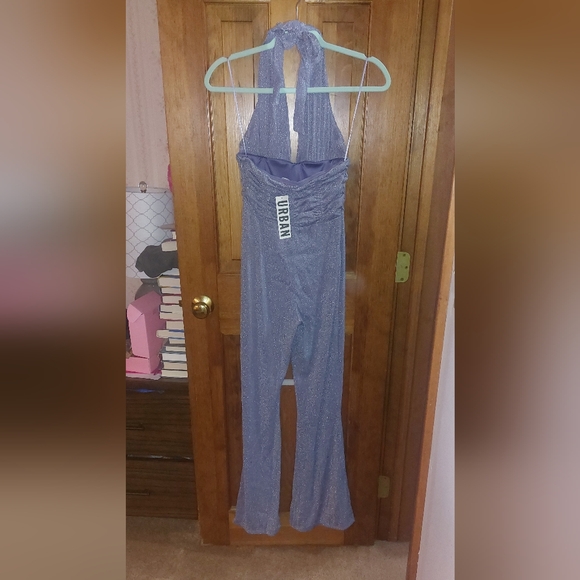 UO Silence + Noise Aston Sparkly Halter Jumpsuit - Picture 7 of 13